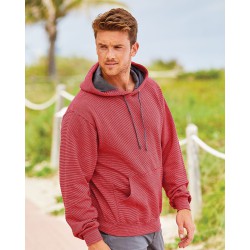 Fruit of the Loom - Sofspun Microstripe Hooded Pullover Sweatshirt