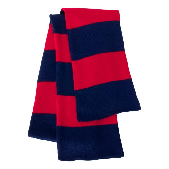 Sportsman - Rugby-Striped Knit Scarf
