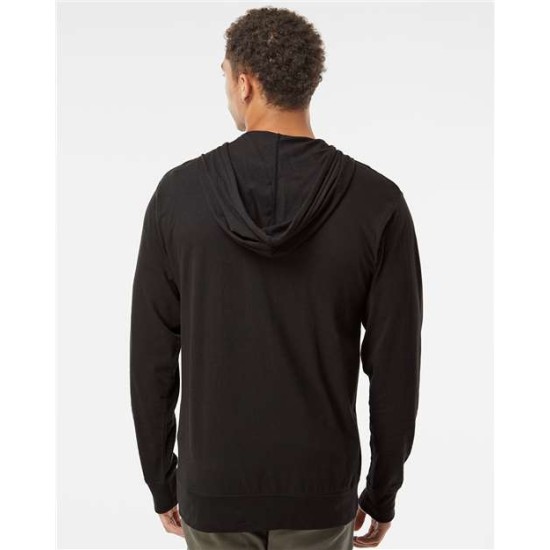 Lightweight Jersey Full-Zip Hooded T-Shirt - SS150JZ
