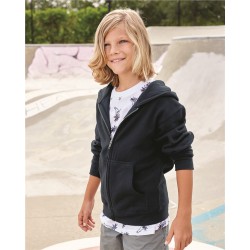 Youth Midweight Full-Zip Hooded Sweatshirt - SS4001YZ