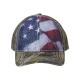 Outdoor Cap - Camo Cap with Flag Sublimated Front Panels