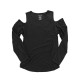 Boxercraft - Women's Plus Size Cold Shoulder Long Sleeve T-Shirt