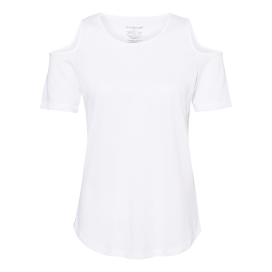 Boxercraft - Women's Cold Shoulder T-Shirt