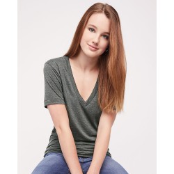 American Apparel - Unisex Triblend Deep V-Neck Tee