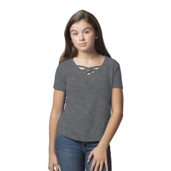 Boxercraft - Girls' Caged Front T-Shirt