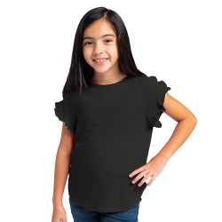 Boxercraft - Girls' Ruffle Sleeve T-Shirt